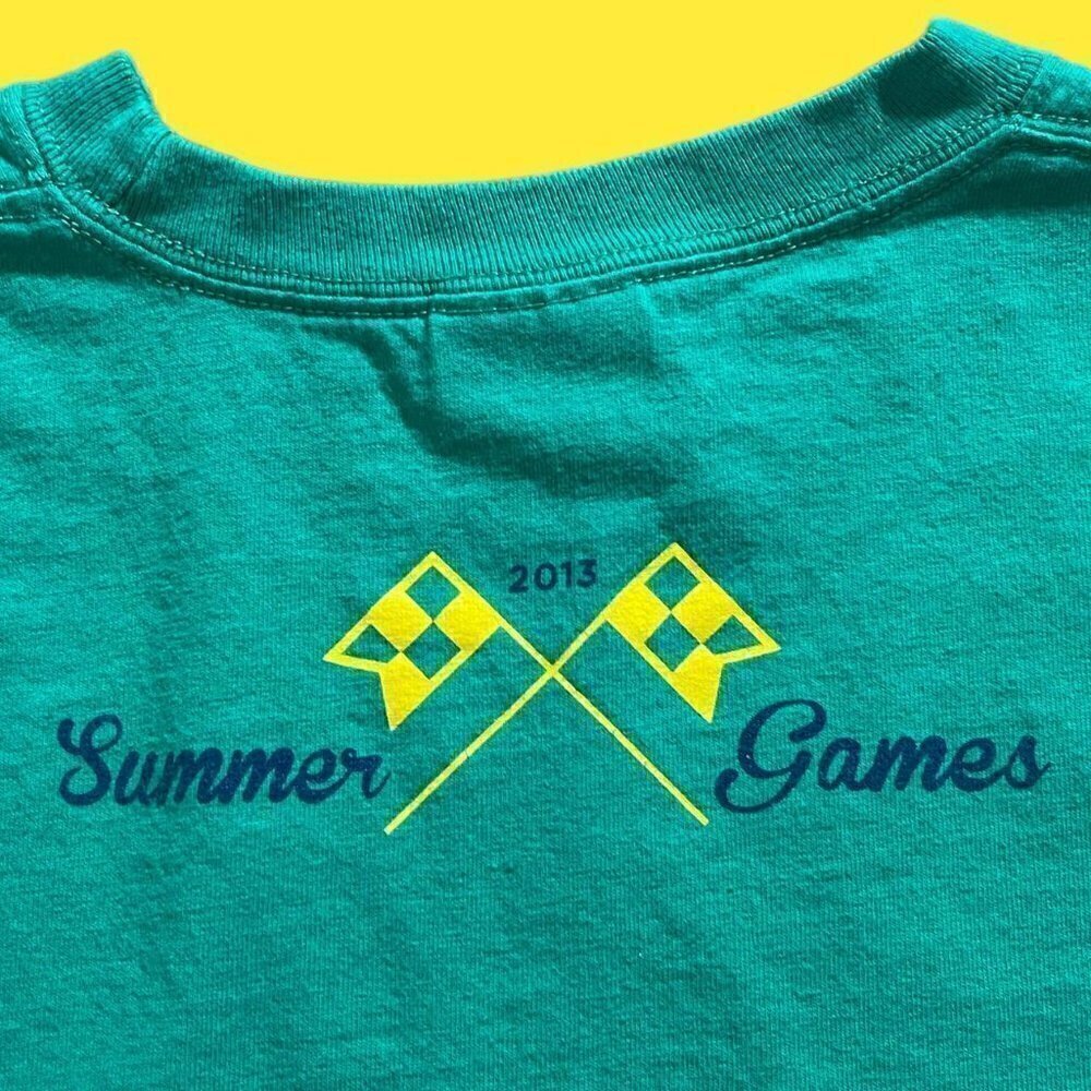 Green mens trucker t shirt - Picture 6 of 7